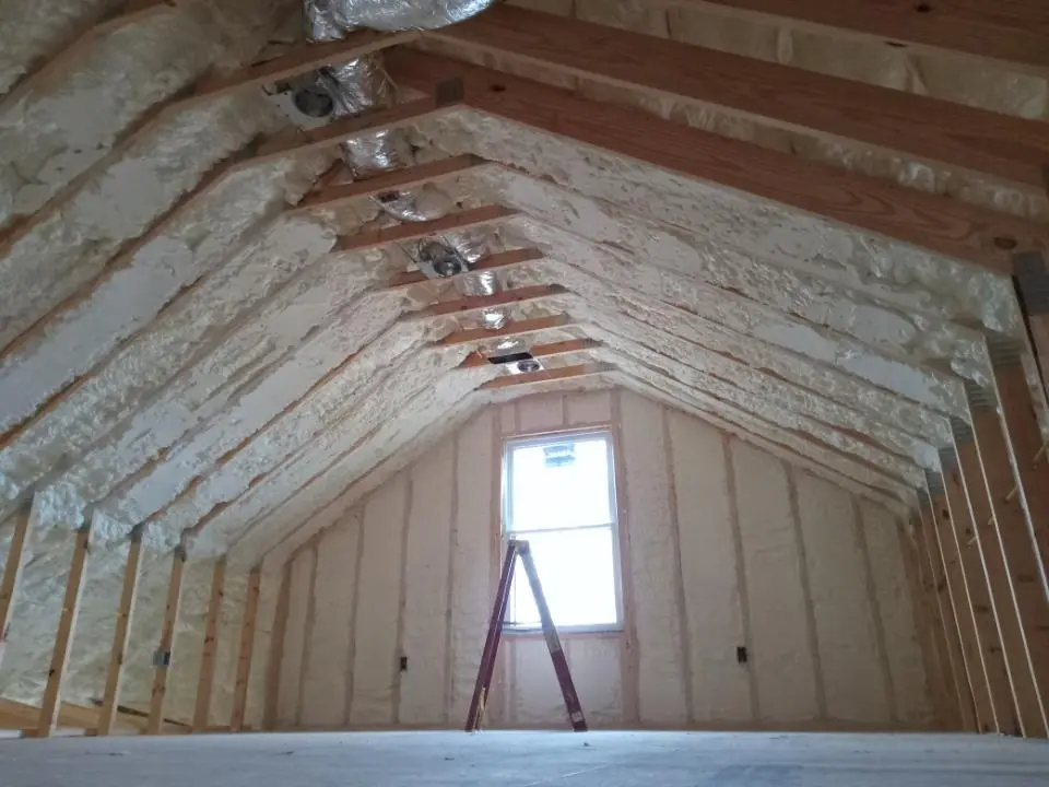 Spray foam roofing application for Crawl Space Insulation project in Anadarko